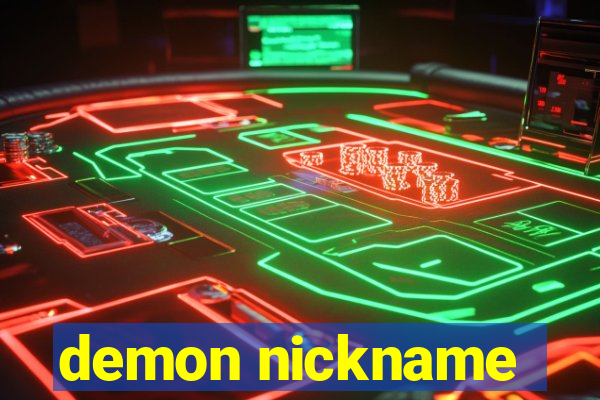 demon nickname