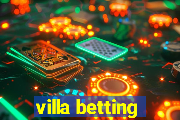 villa betting