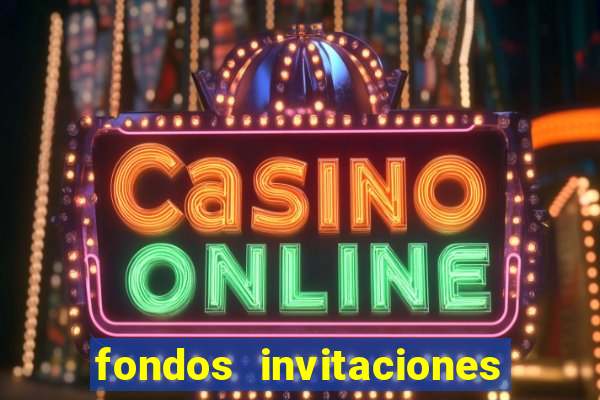 fondos invitaciones de bingo para editar