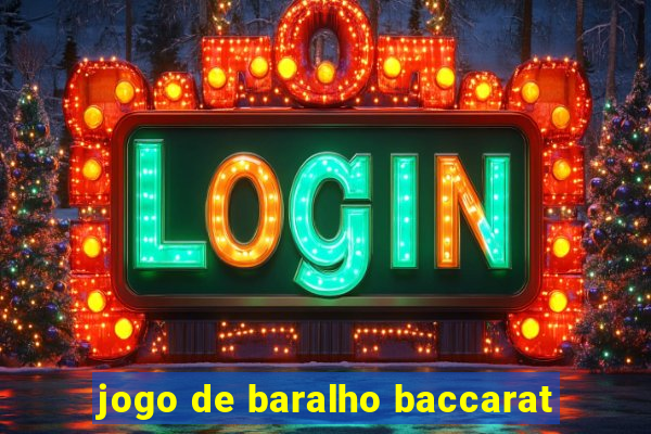 jogo de baralho baccarat