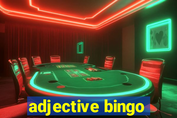 adjective bingo