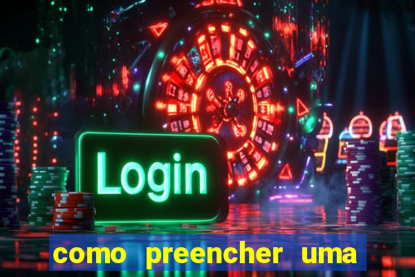 como preencher uma cartela de bingo