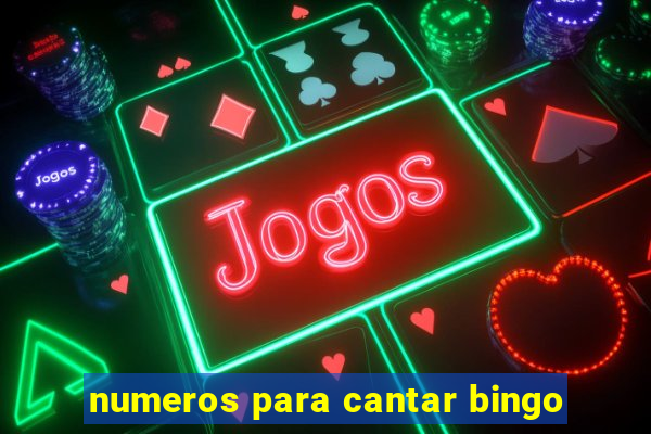 numeros para cantar bingo