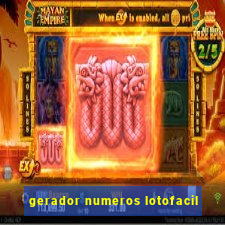 gerador numeros lotofacil