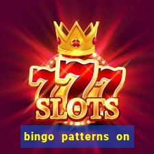 bingo patterns on slot machines