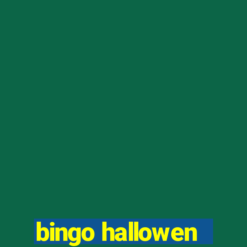 bingo hallowen