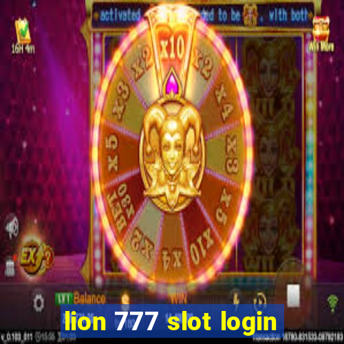 lion 777 slot login