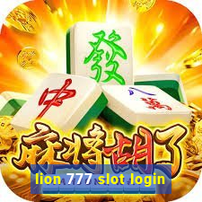 lion 777 slot login