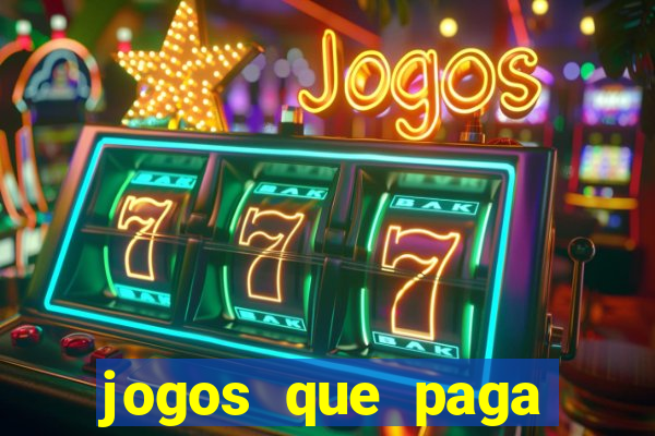 jogos que paga dinheiro de verdade no pix