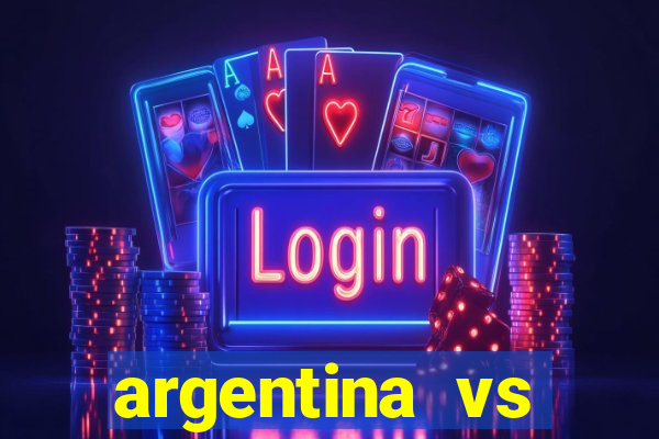 argentina vs colombia ao vivo