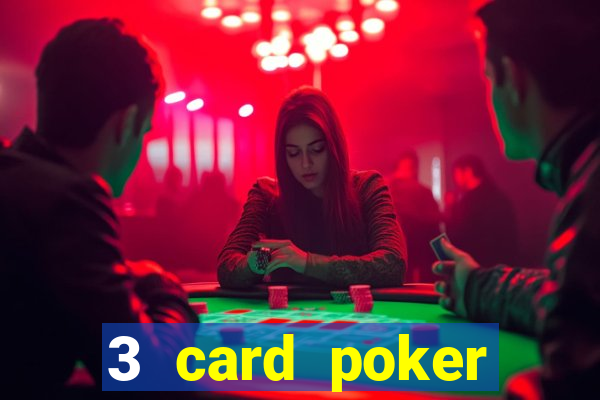 3 card poker casino odds