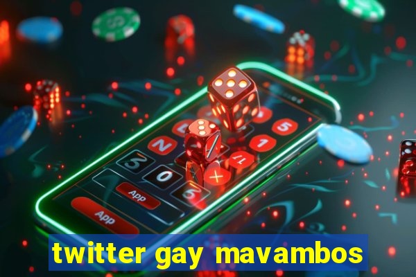 twitter gay mavambos