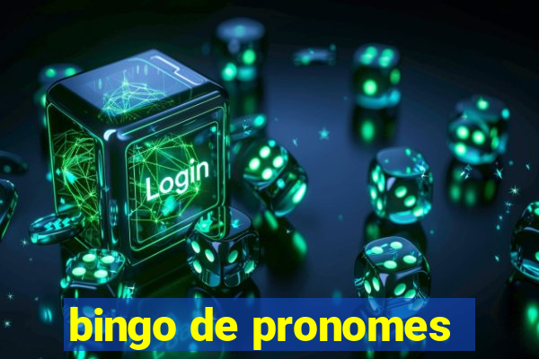 bingo de pronomes