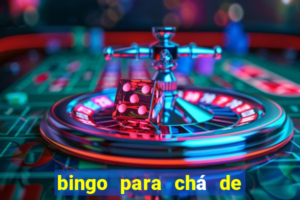 bingo para chá de bebê para imprimir grátis