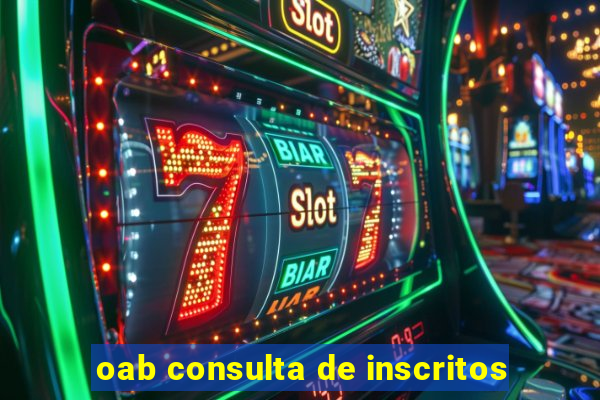 oab consulta de inscritos