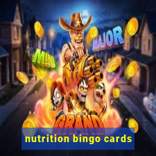 nutrition bingo cards