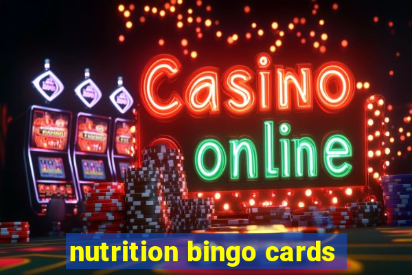 nutrition bingo cards