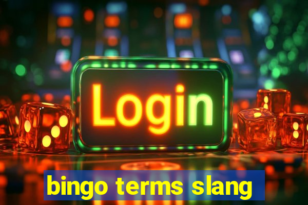 bingo terms slang