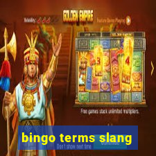 bingo terms slang