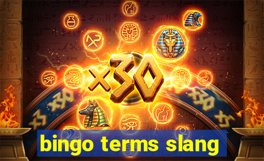 bingo terms slang