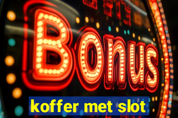 koffer met slot