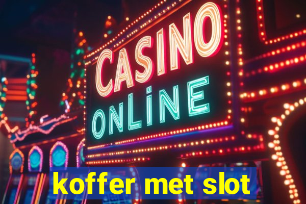 koffer met slot