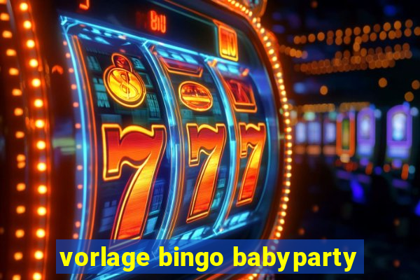 vorlage bingo babyparty