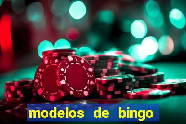 modelos de bingo para imprimir