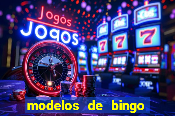 modelos de bingo para imprimir