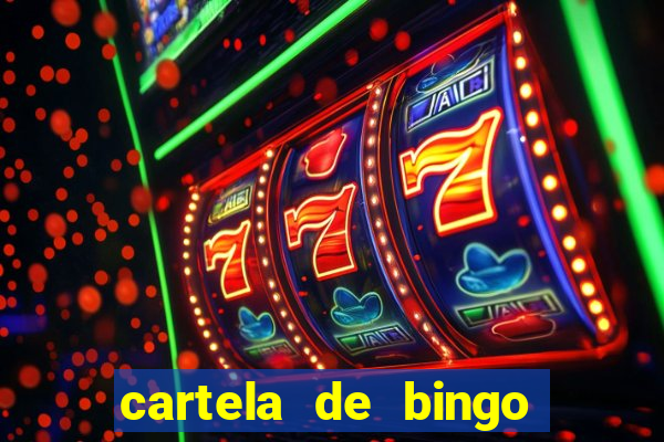 cartela de bingo da noiva para imprimir