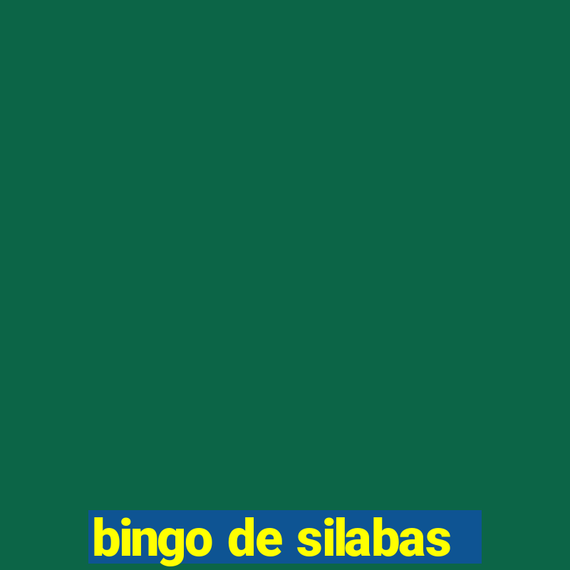 bingo de silabas