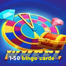 1-50 bingo cards