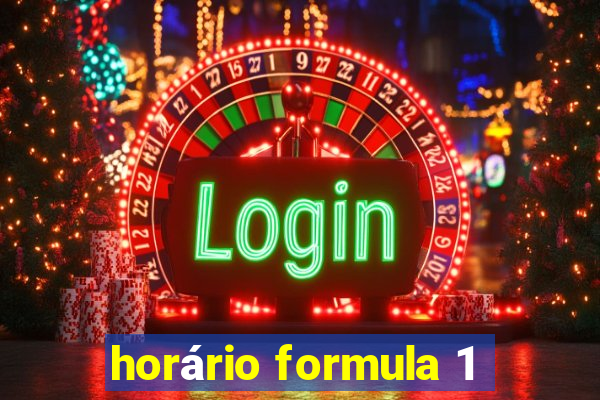 horário formula 1