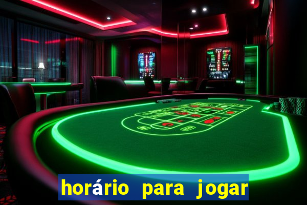 horário para jogar tiger fortune