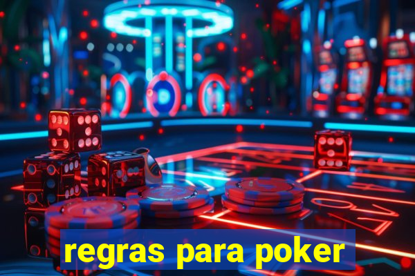 regras para poker