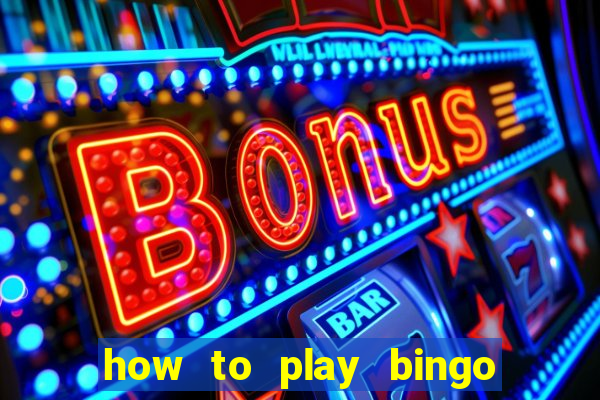 how to play bingo for money