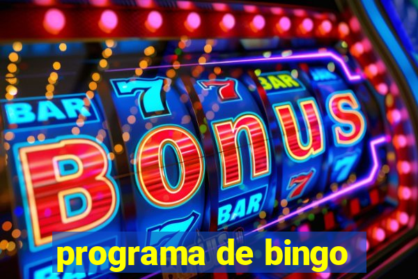 programa de bingo