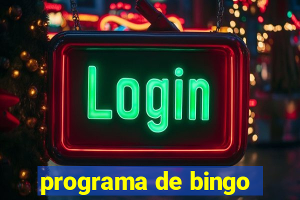 programa de bingo