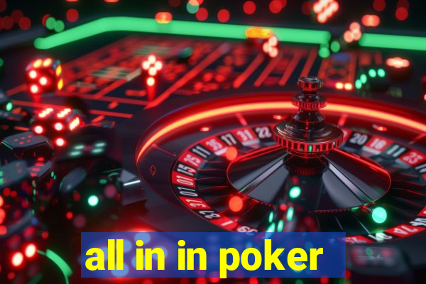 all in in poker