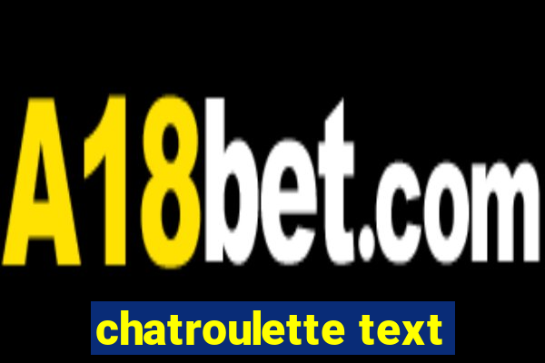 chatroulette text