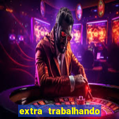 extra trabalhando em casa