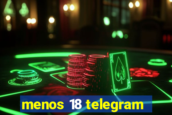 menos 18 telegram