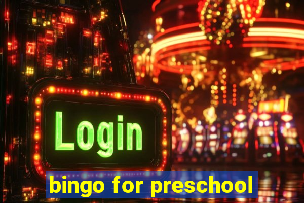 bingo for preschool