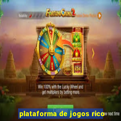 plataforma de jogos rico