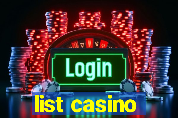 list casino