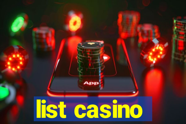 list casino