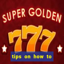 tips on how to win playing slot machines