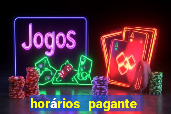 horários pagante fortune tiger