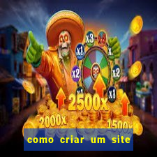 como criar um site de jogos