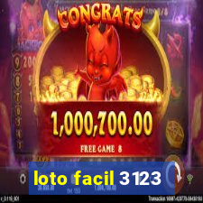 loto facil 3123